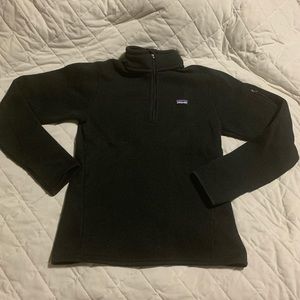 Patagonia better sweater 1/4 zip black small